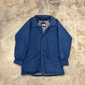 Vintage The North Face Navy Blue Puffer Parka Jacket Size Large